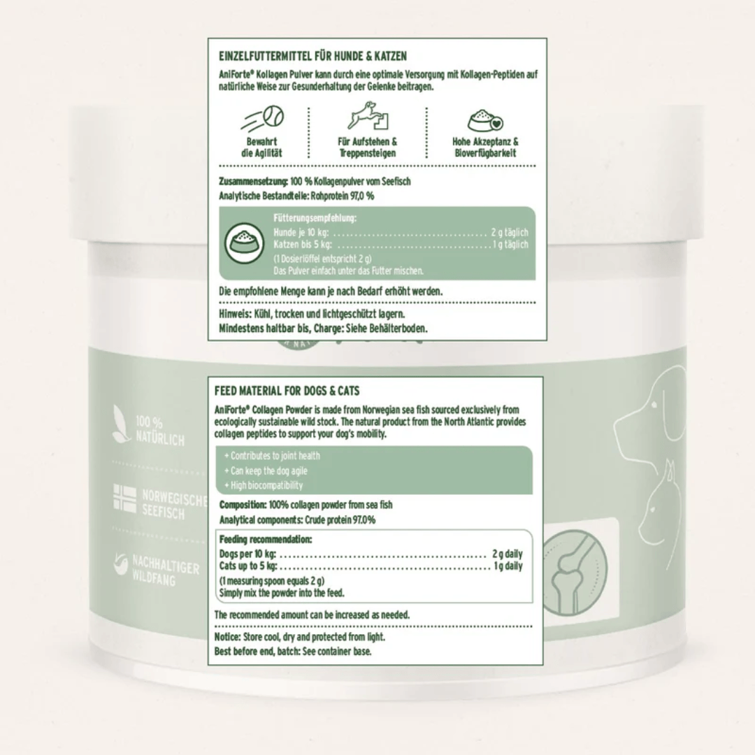 Packaging for the Aniforte Collagen Powder