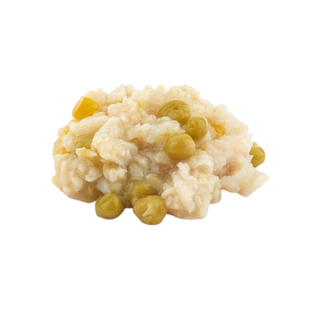 Fish 4 Dogs Finest White Fish with Pumpkin and Pea complimentary wet food for dogs.