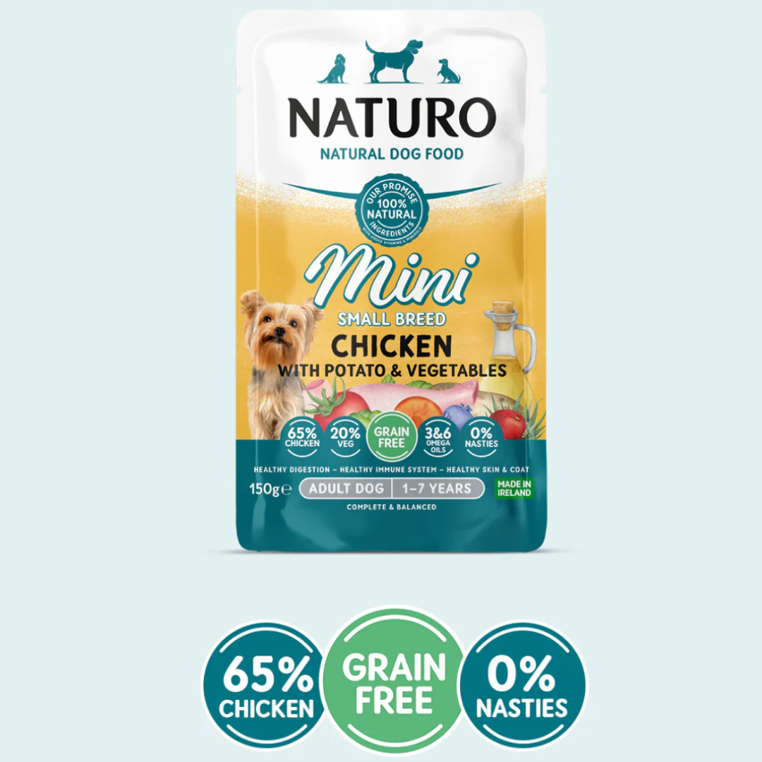 Naturo Mini Grain Free Chicken, Veg & Potato Pouch
