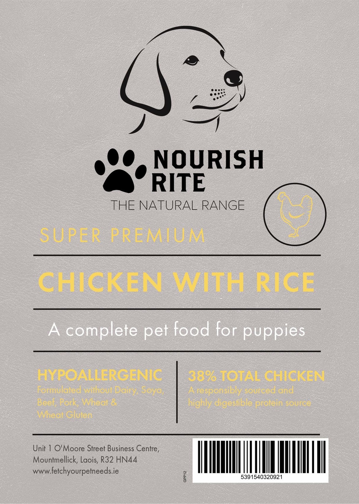 Nourish Rite Premium Puppy Chicken and Rice