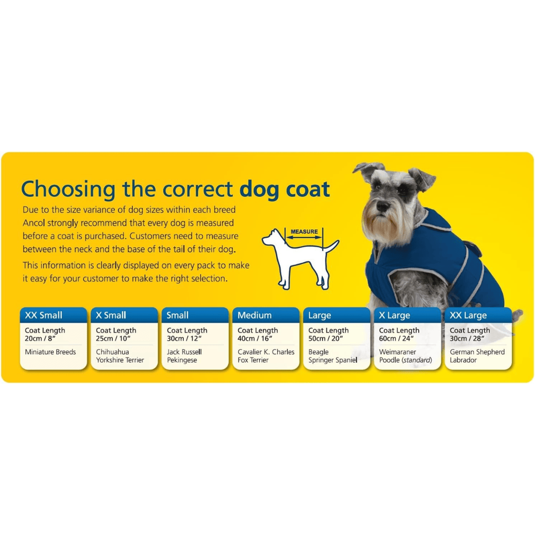 Ancol Stormguard Black Dog Coat