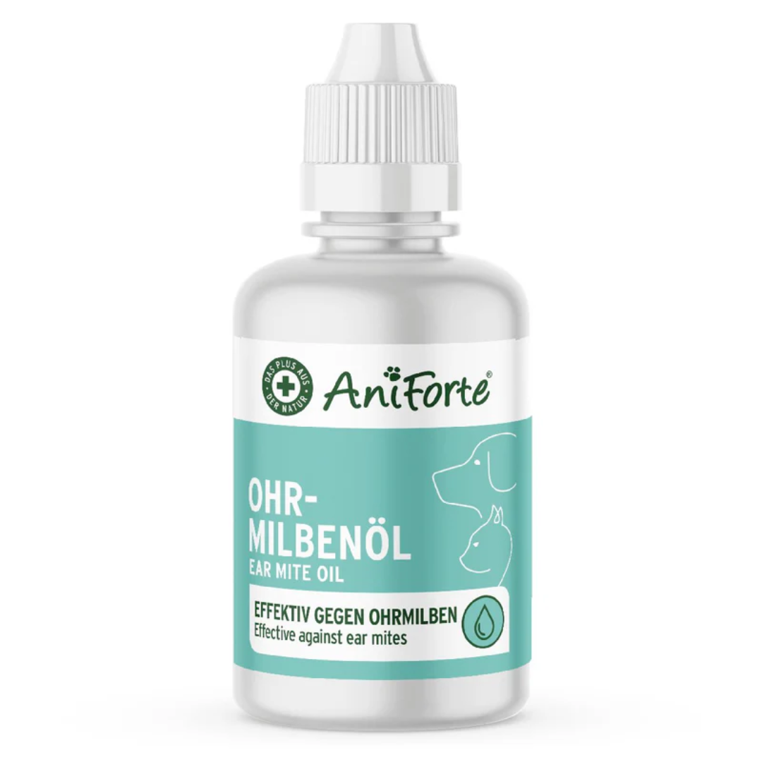 Aniforte Ear Mite oil 50ml against a white background
