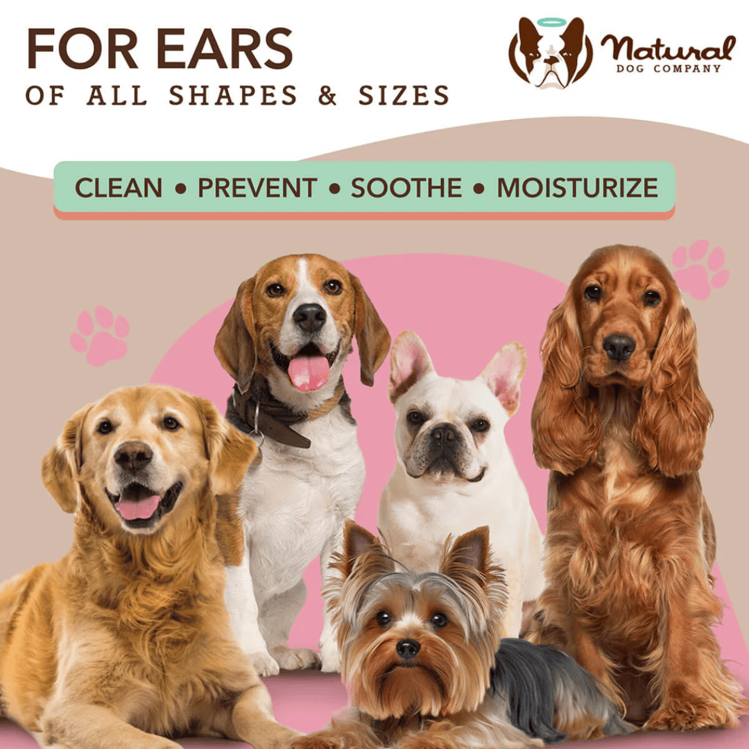 Natural Dog Company Ear Soother Wipes