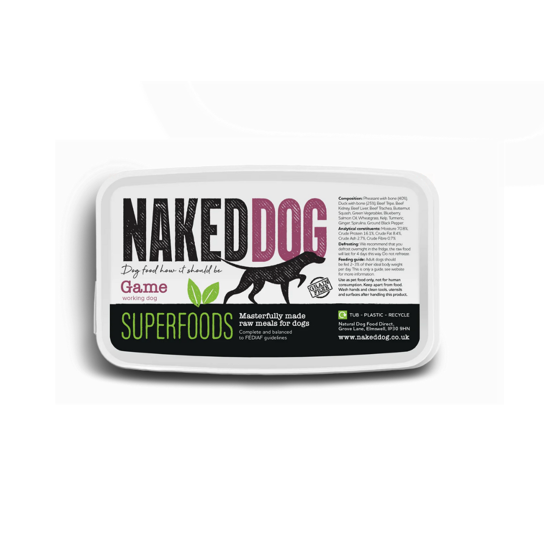 Naked Dog Raw Superfood Game 1kg