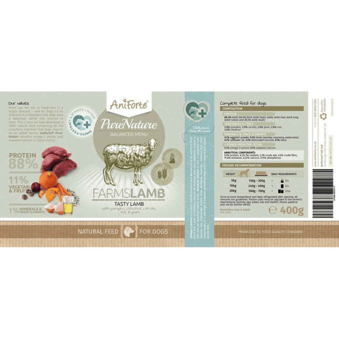 AniForte PureNature Farms Lamb Wet Food