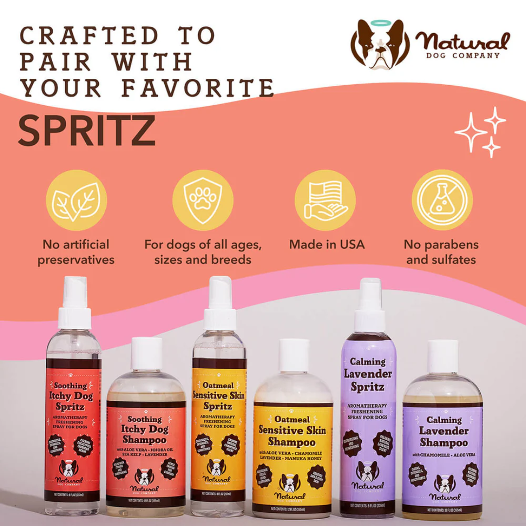 All the other products in the Natural Dog Company grooming range.