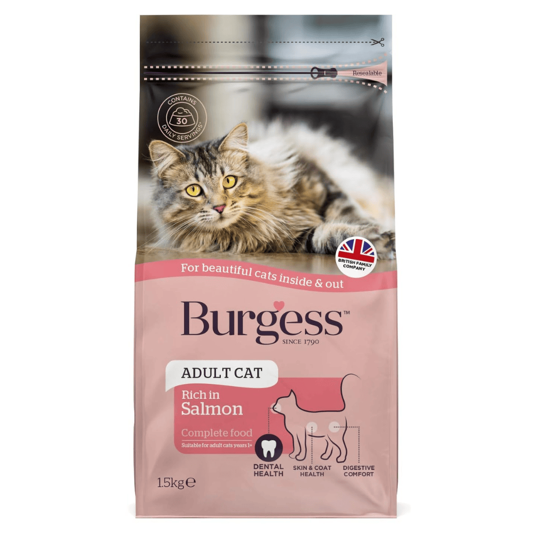 Burgess Cat Food Adult Scottish Salmon