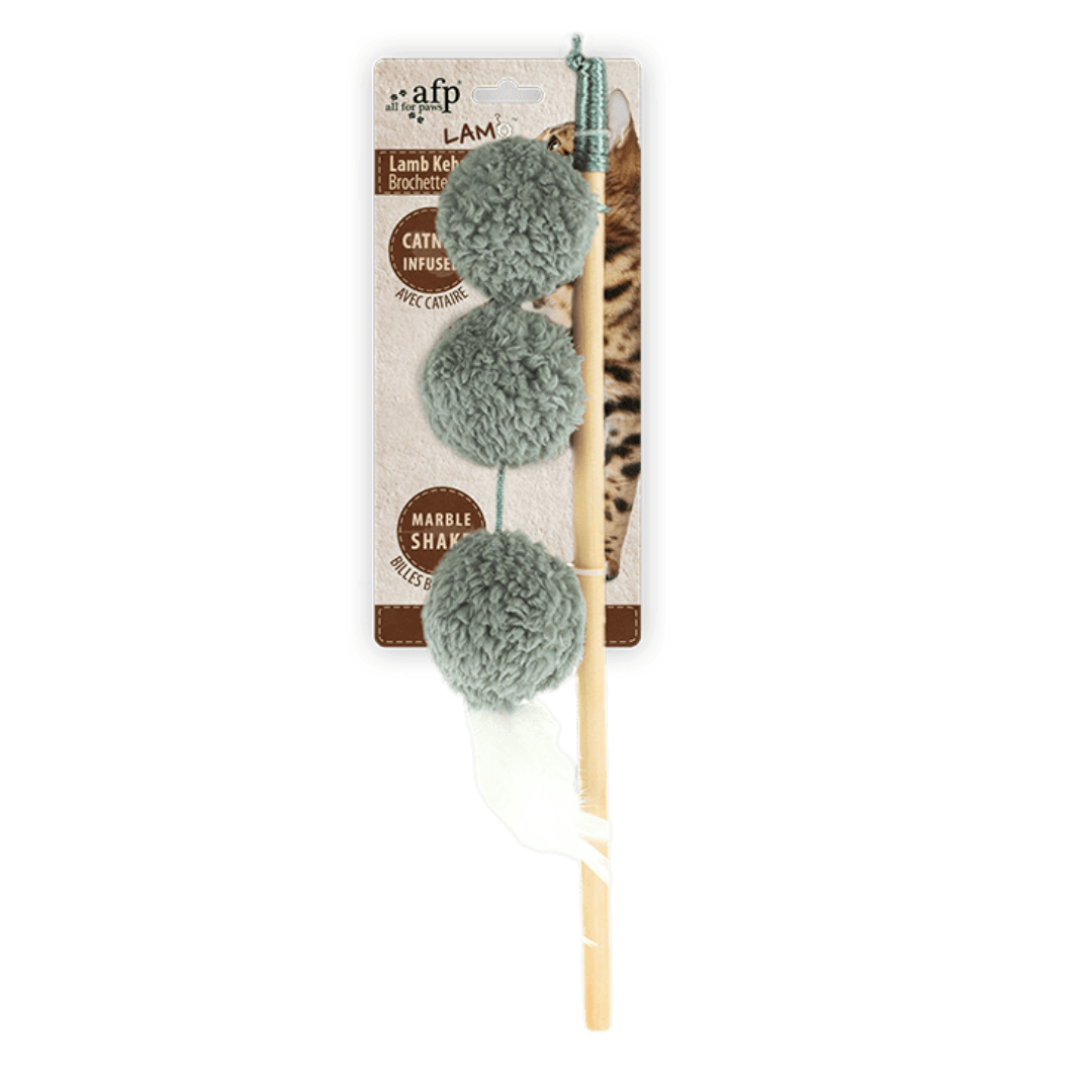 AFP Lambswool Lamb Kebab Catnip Wand