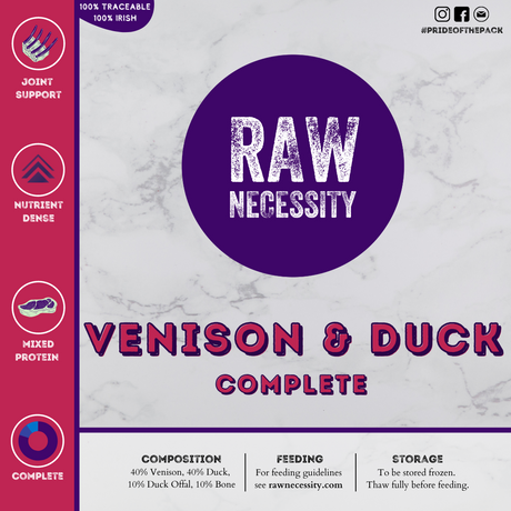 Raw Necessity Wild Venison and Duck Complete 1kg