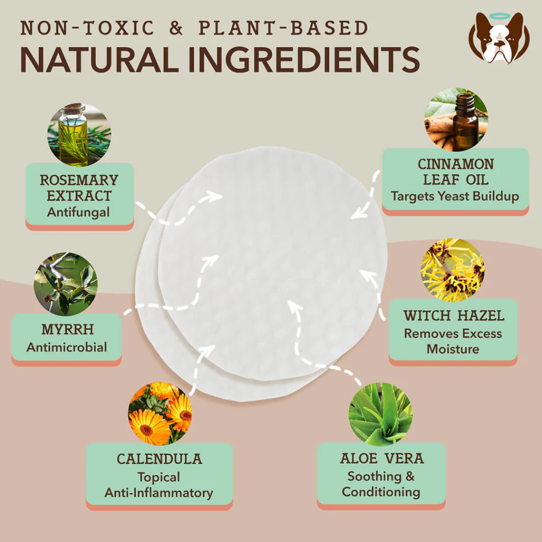 Natural Dog Company Ear Soother Wipes