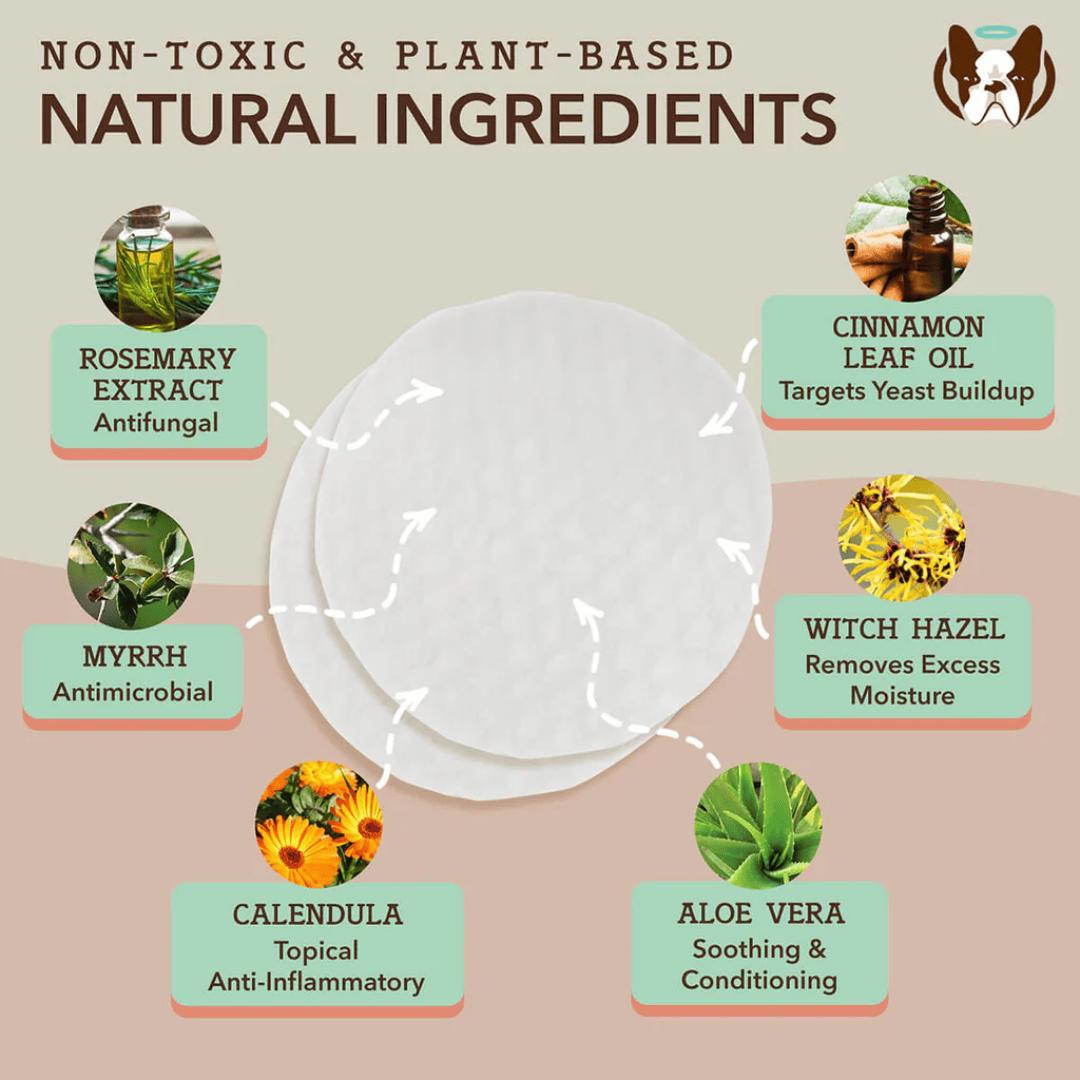 Natural Dog Company Ear Soother Wipes