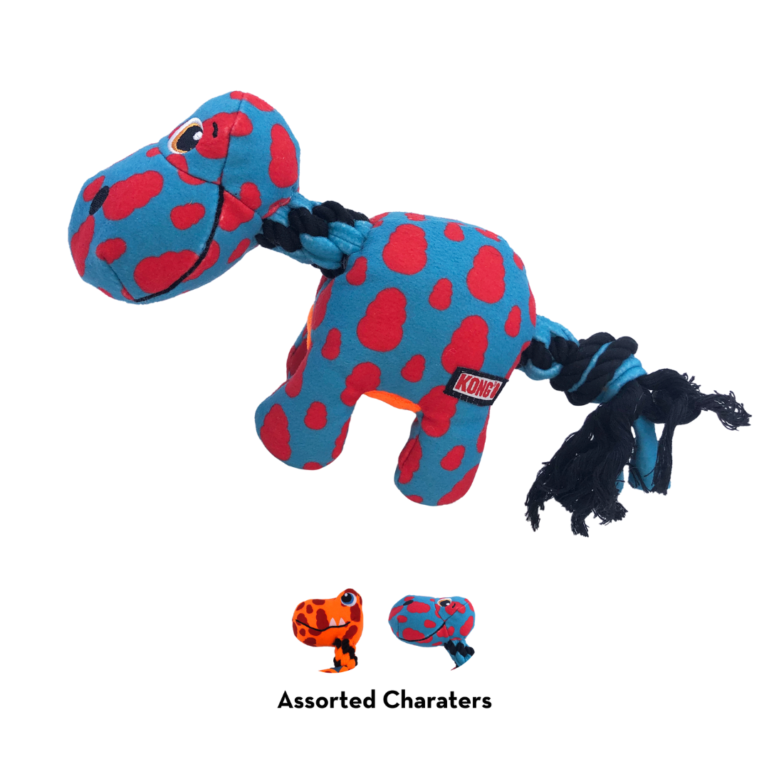 Blue and red kong signature dynos with small images of assorted characters.