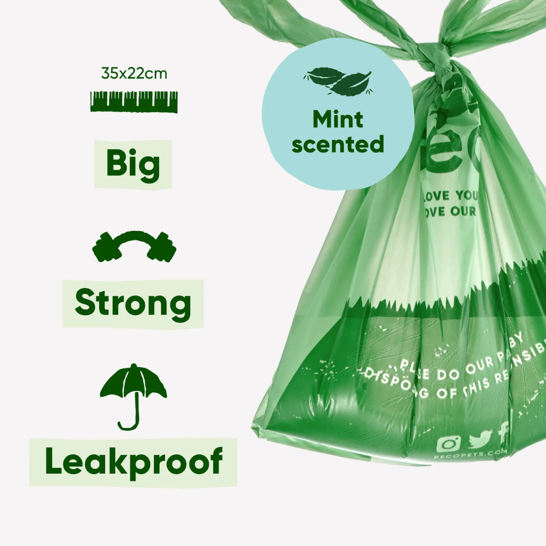 Beco Mint Scented Poop Bags 120 Pack