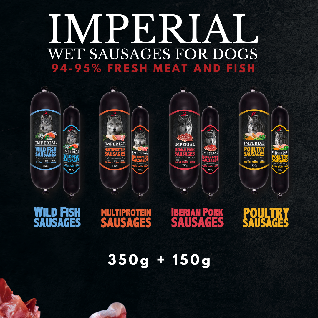 Infographic displaying all flavours 0f the Alpha Spirit Imperial range in 350, and 150g sizes.