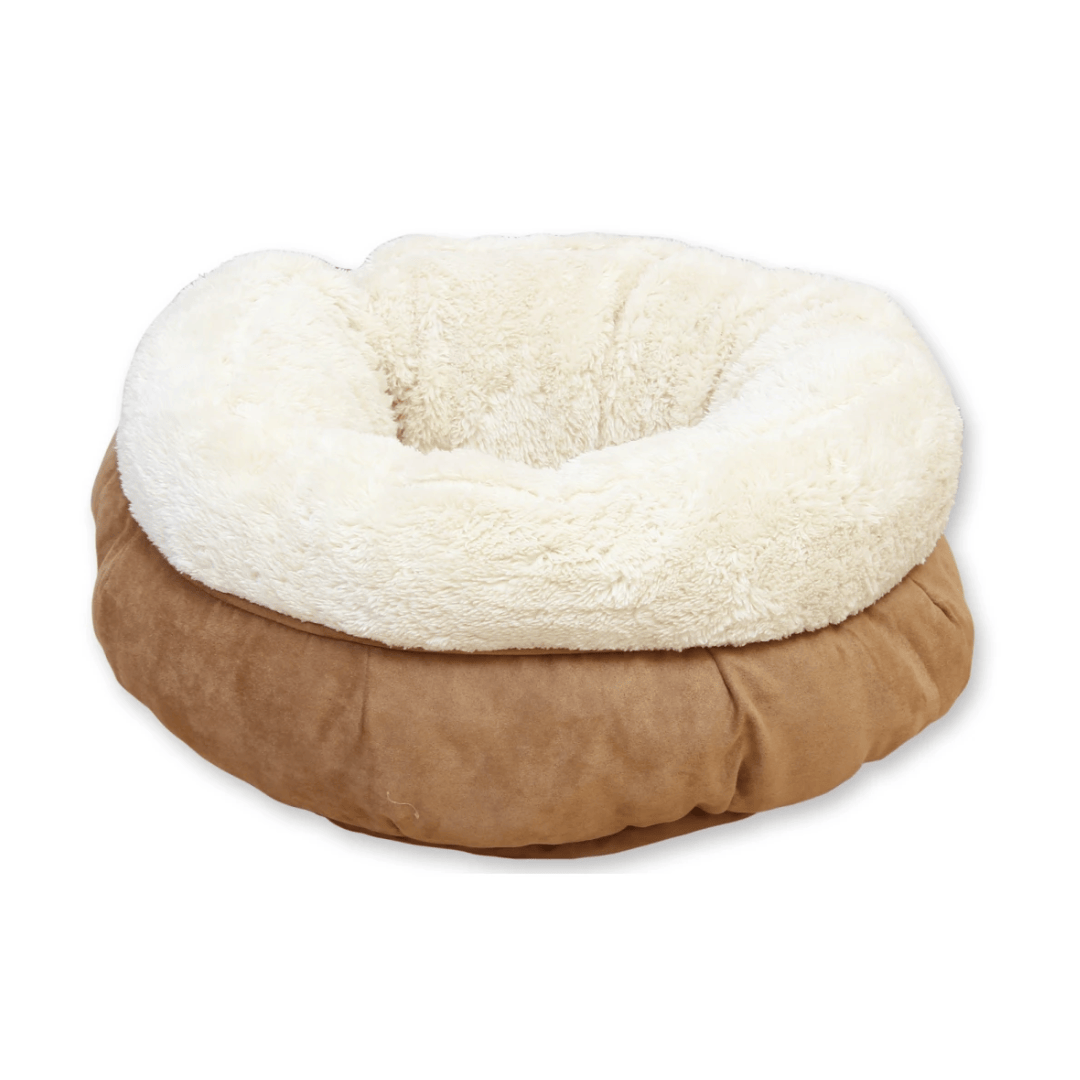 AFP Lambswool Beige Donut Bed