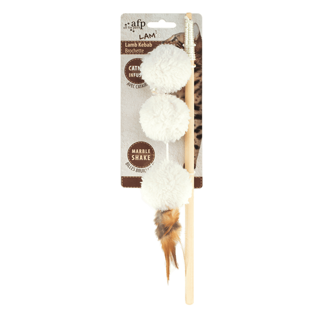 AFP Lambswool Lamb Kebab Catnip Wand