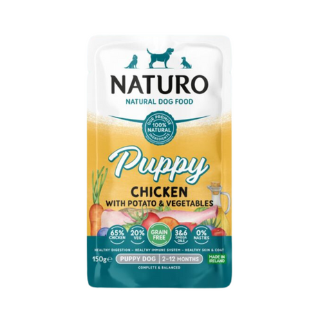 Naturo Grain Free Puppy Chicken with Potato and Vegetables Pouch