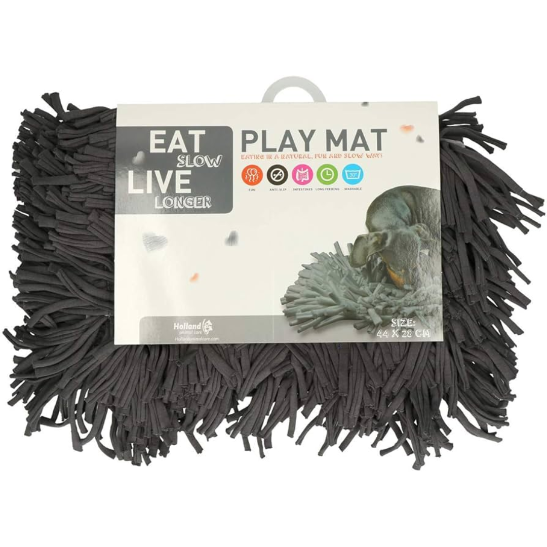 Eat Slow Live Longer Snuffle Mat Grey