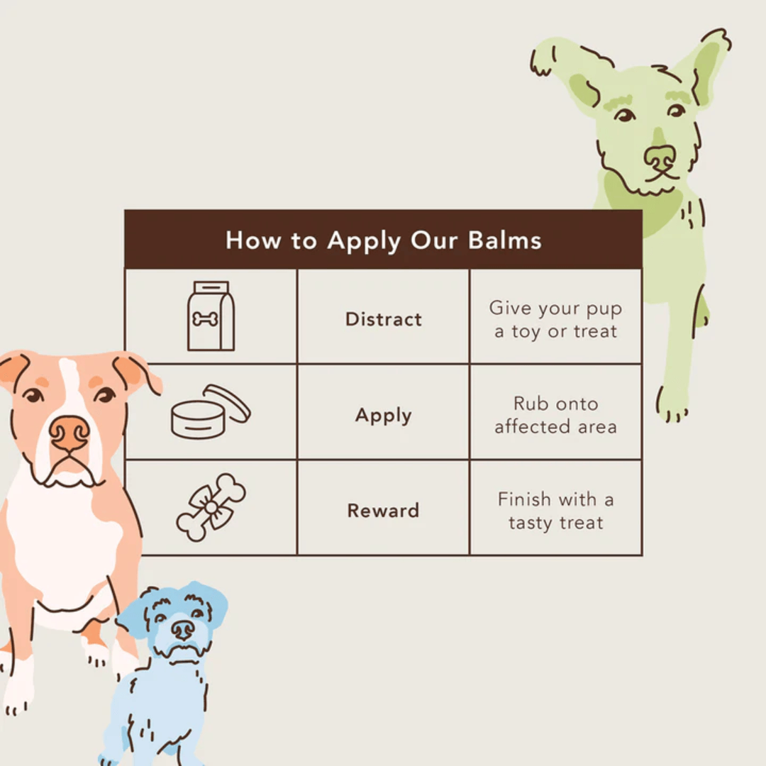 Directions of how to use the Natural Dog Company Paw Soother with success
