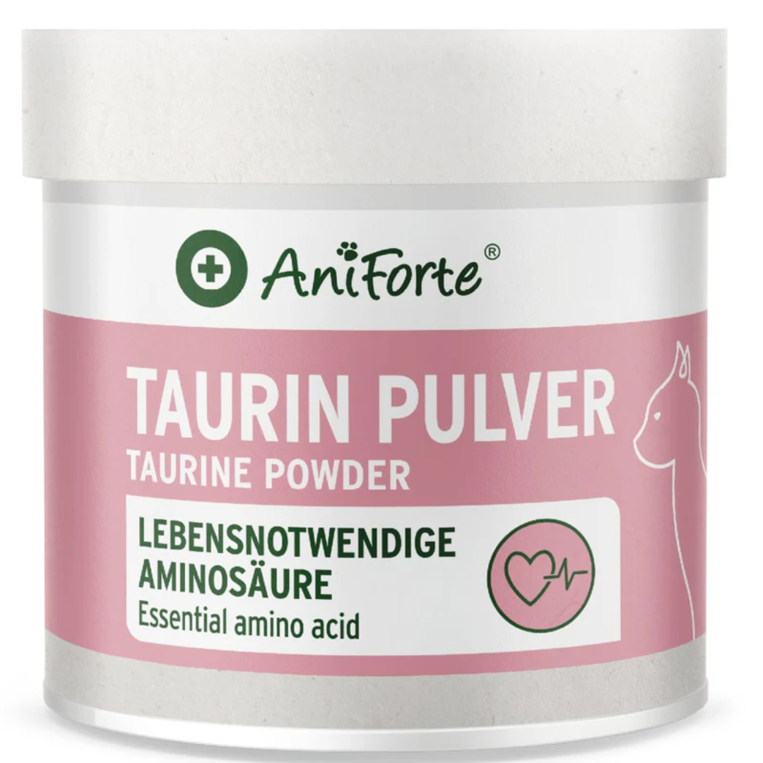 Aniforte Taurine Powder for Cats against a white background.