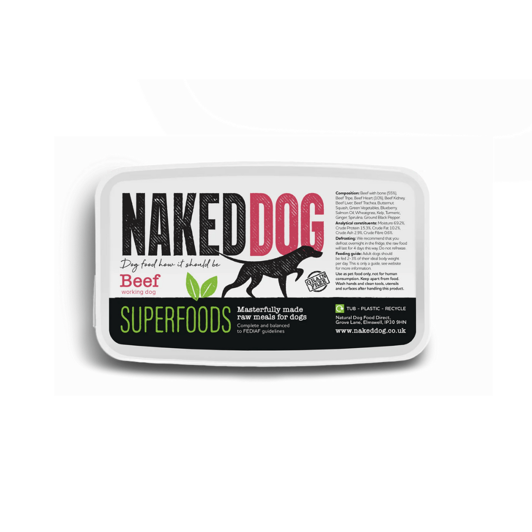 Naked Dog Raw Superfood Beef 1kg