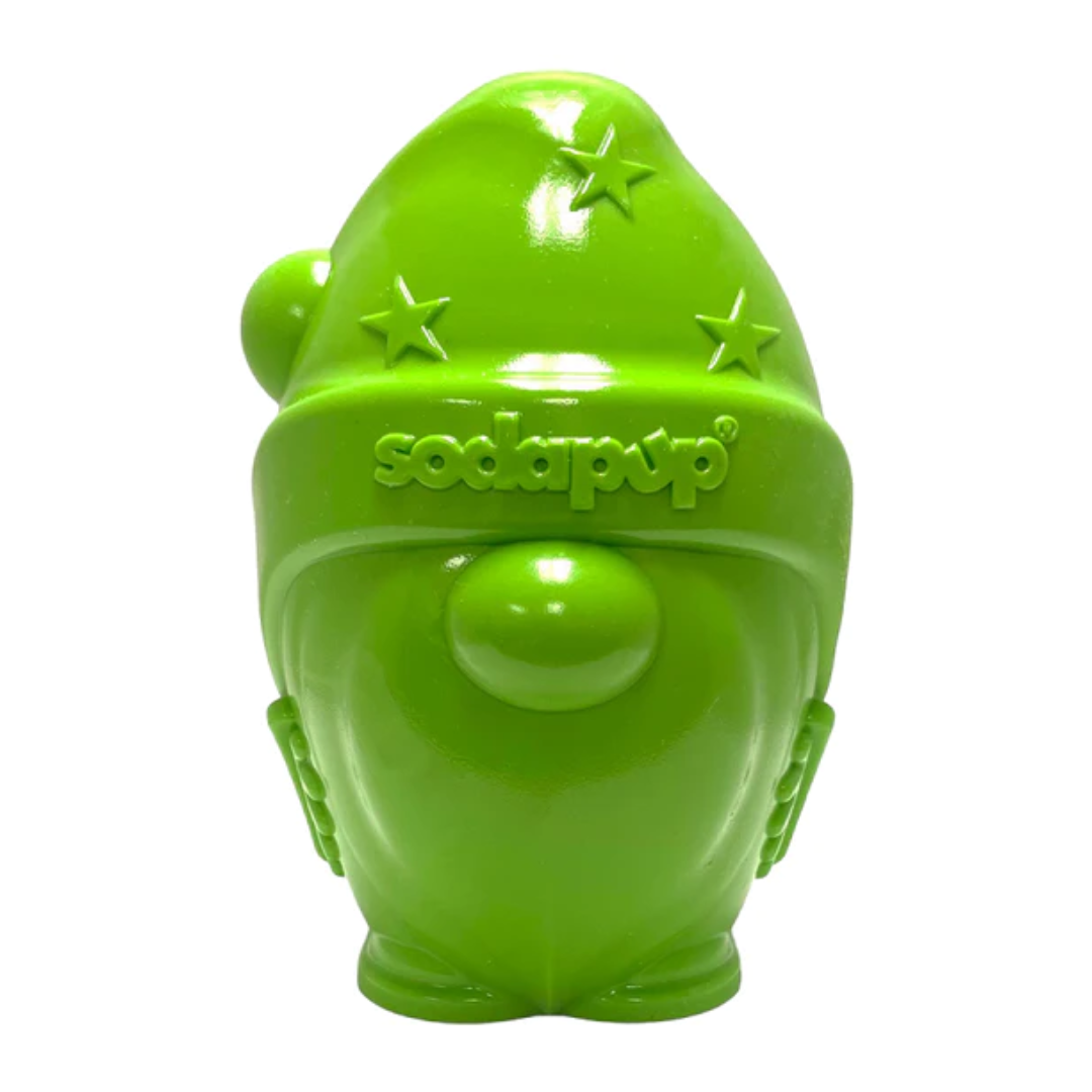 SodaPup Gnome Chew and Treat Dispenser against a white background