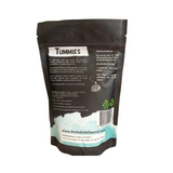 Back of a bag of Tummies Prebiotic and Probiotic for cats and dogs