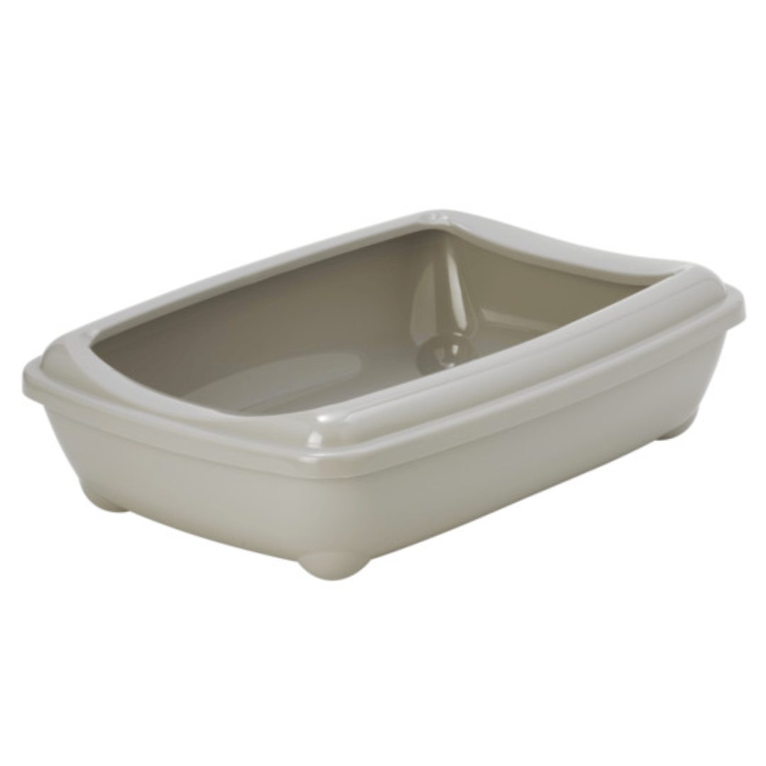 Arist-O-Tray + Rim - Cat Litter Tray in Warm Grey size Large
