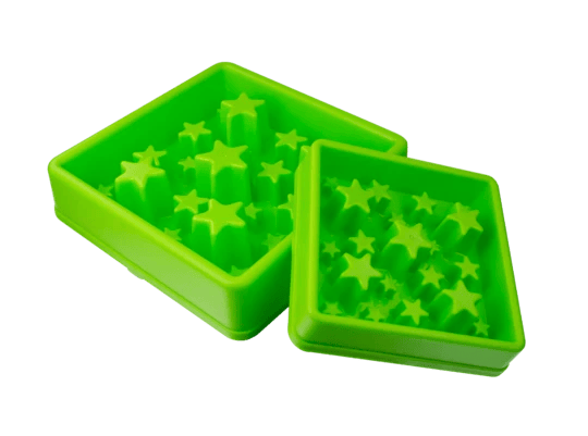 Eat Slow Live Longer Star Green Slow Feed Bowl