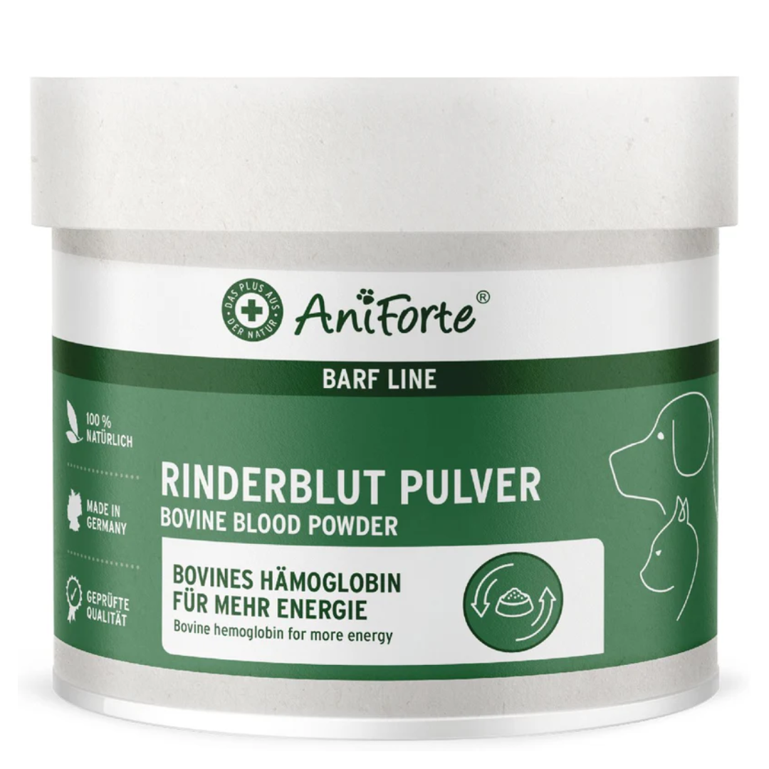 Aniforte Bovine Blood Powder 250g against a white background