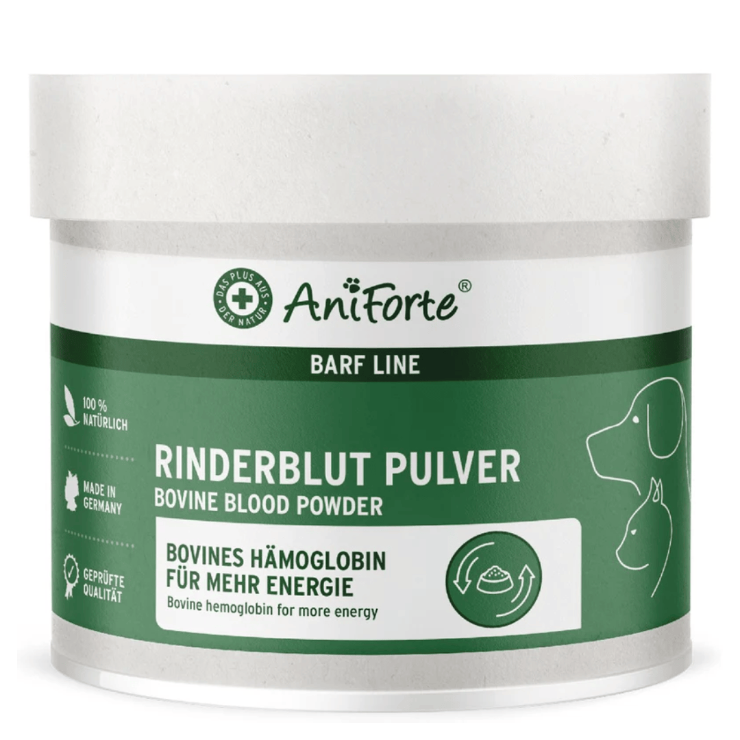 Aniforte Bovine Blood Powder 250g against a white background