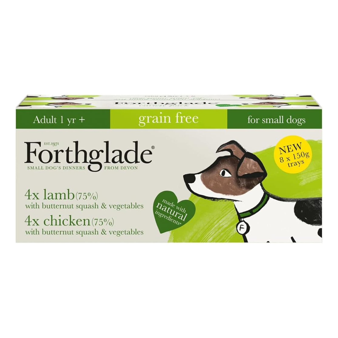 Forthglade Grain Free Small Breed Chicken & Lamb Variety Pack.