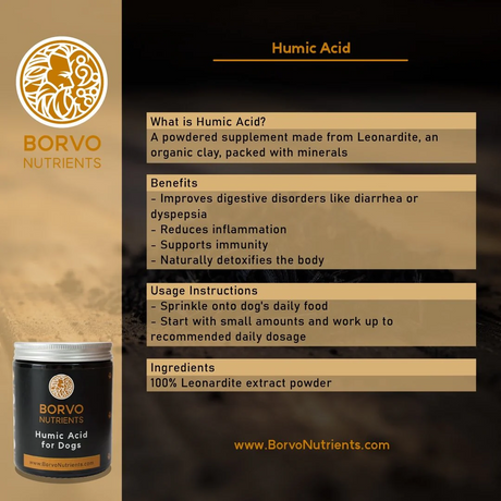 Humic Acid for Dogs - Borvo Nutrients