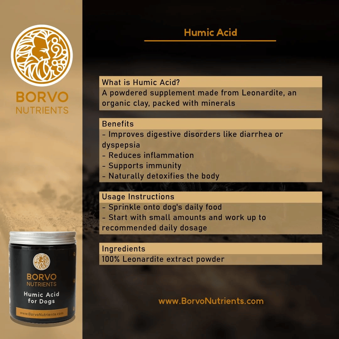 Humic Acid for Dogs - Borvo Nutrients