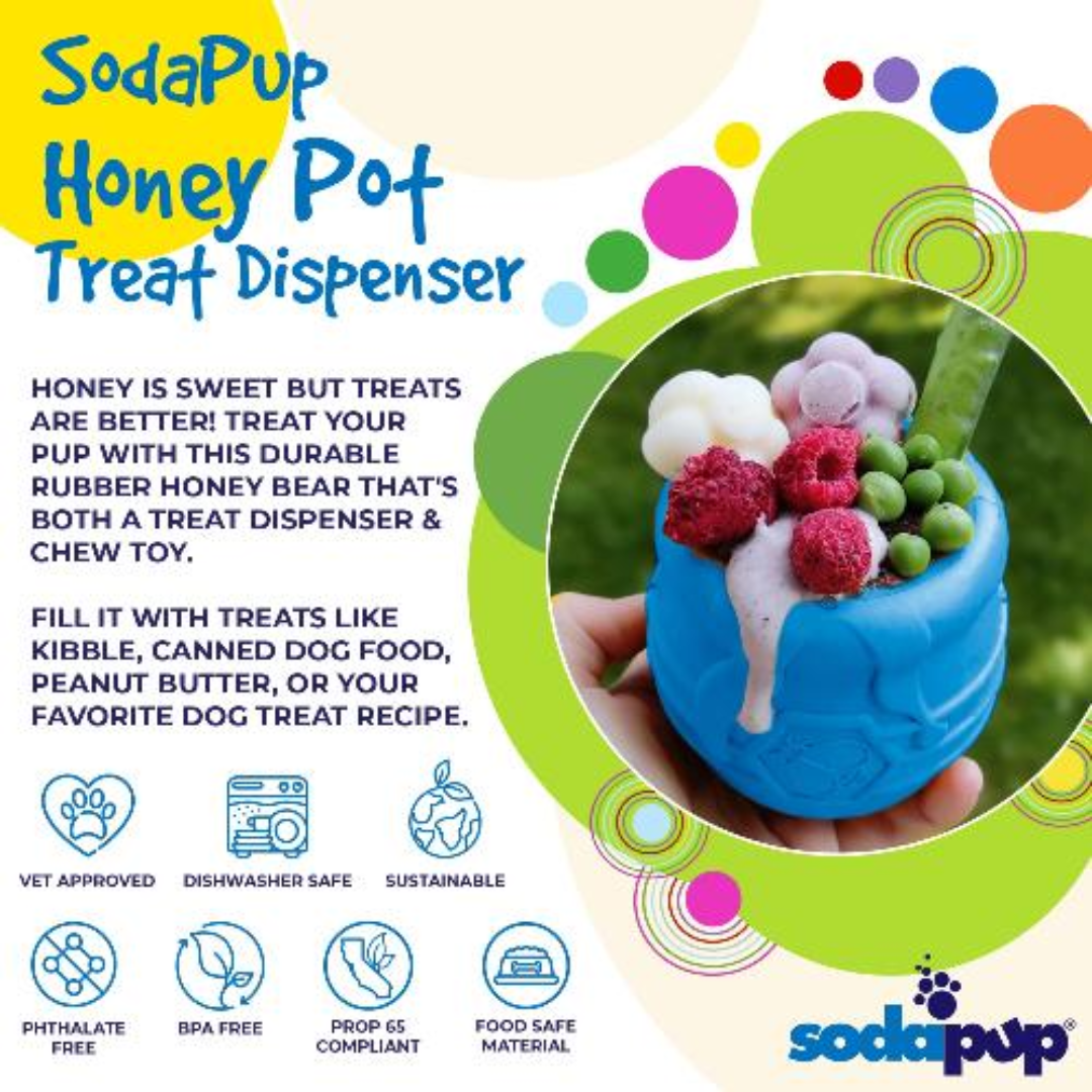 SodaPup Honey Pot Treat Enrichment Toy