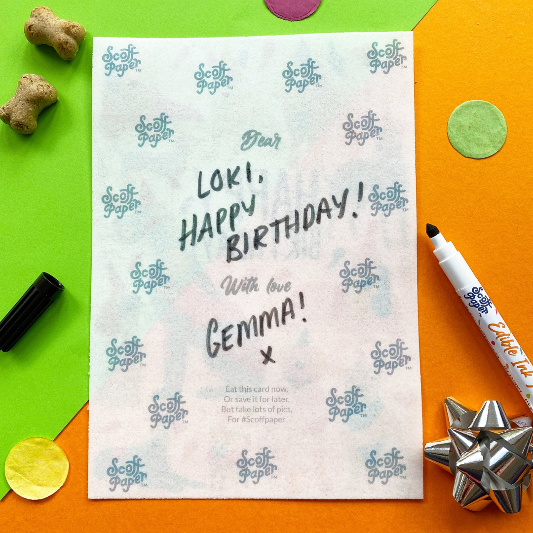 Scoff Paper Edible Ink Pen for Dogs