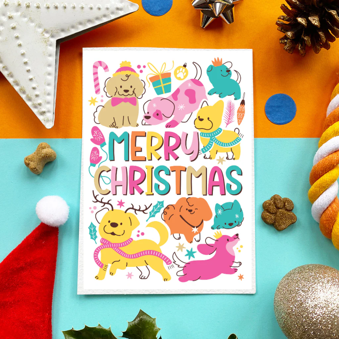 Scoff Paper Edible Christmas Cards for Dogs - Christmas Pastel