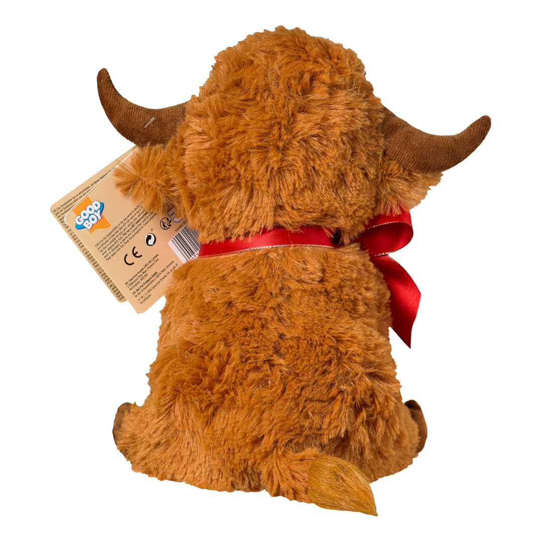 Goodboy Christmas Highland Cow Dog Toy