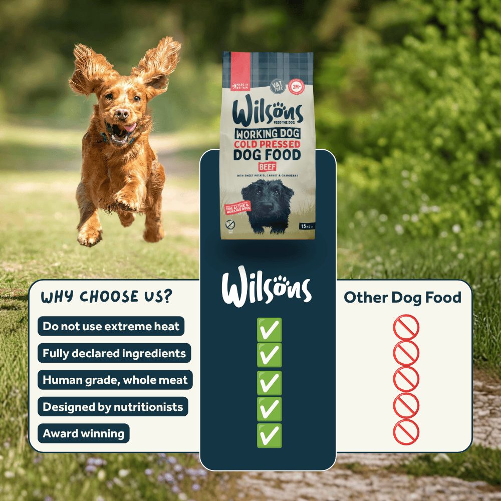 Wilsons Beef Cold Pressed Dog Food 15kg