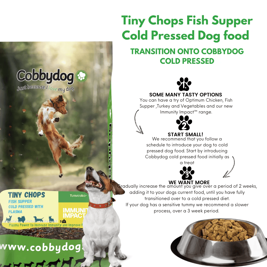 Cobbydog Immunity Impact Fish Supper Cold Pressed Tiny Chops Dog Food
