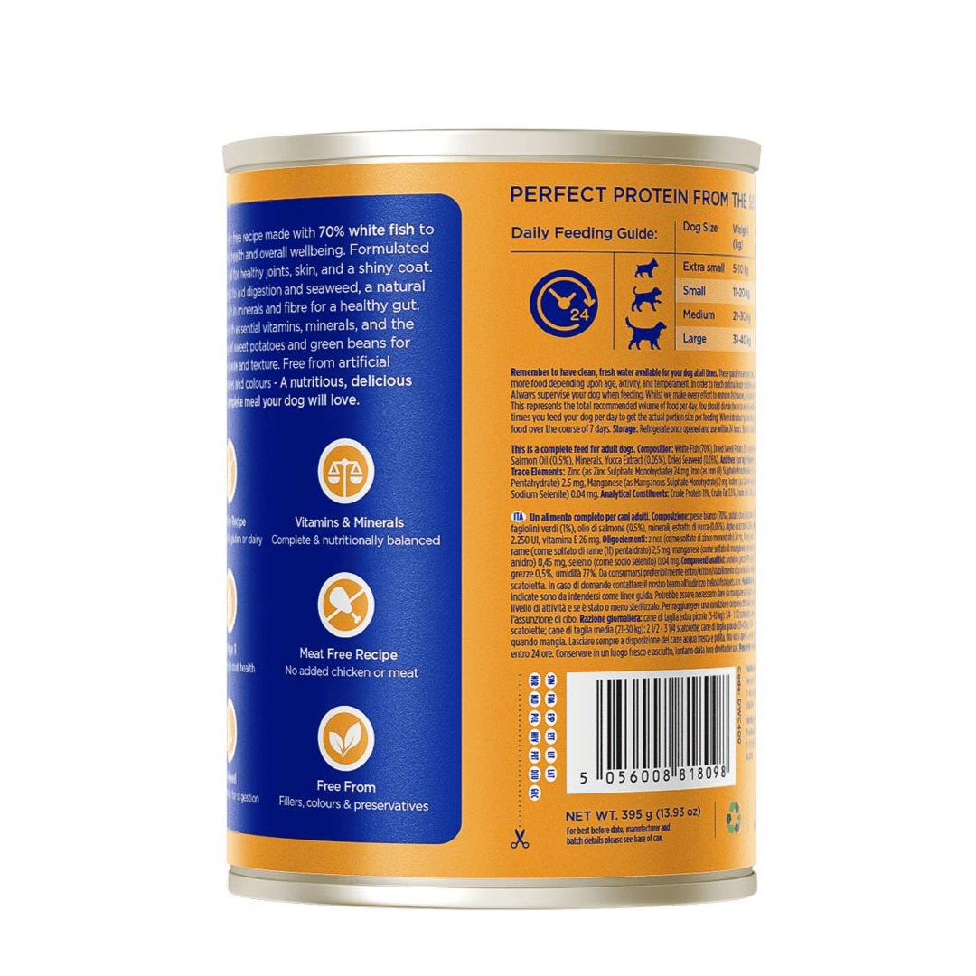Fish 4 Dogs White Fish with Sweet Potato & Green Bean Wet Dog Food