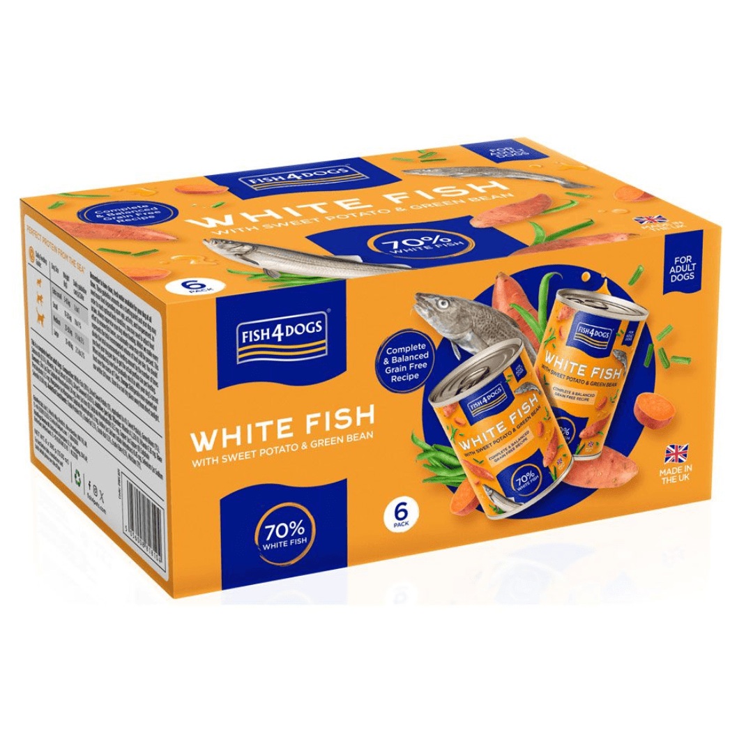 Fish 4 Dogs White Fish with Sweet Potato & Green Bean Wet Dog Food