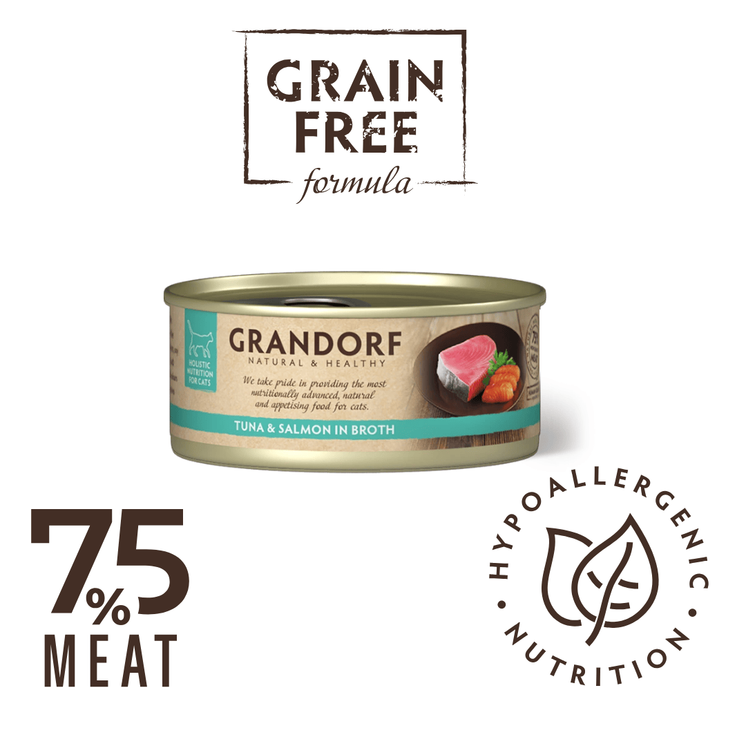 Grandorf Tuna and Salmon Wet Food for Cats