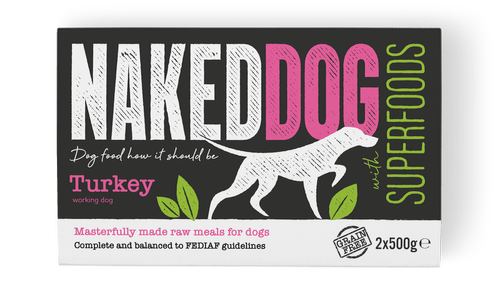 Naked Dog Raw Superfood Turkey 1kg