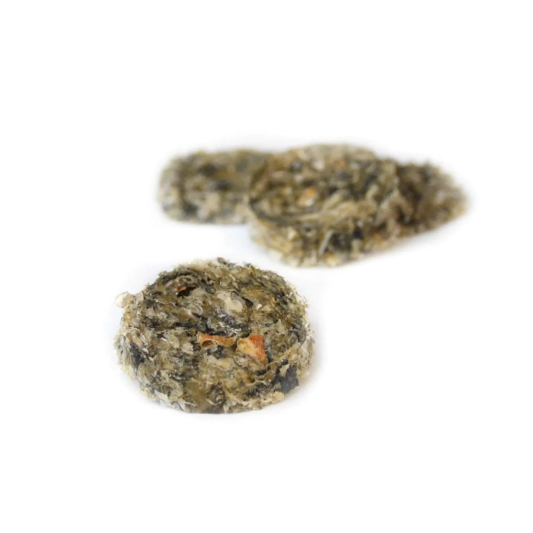 Sana Air Dried Cod Skins Medallions with Pumpkin