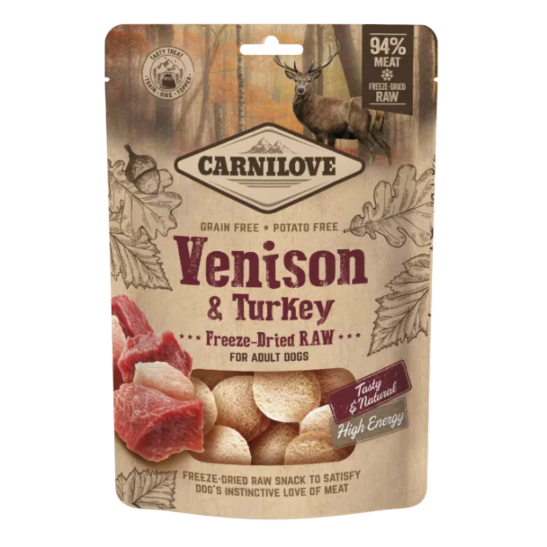 Carnilove Venison & Turkey Freeze-Dried Raw Dog Treats