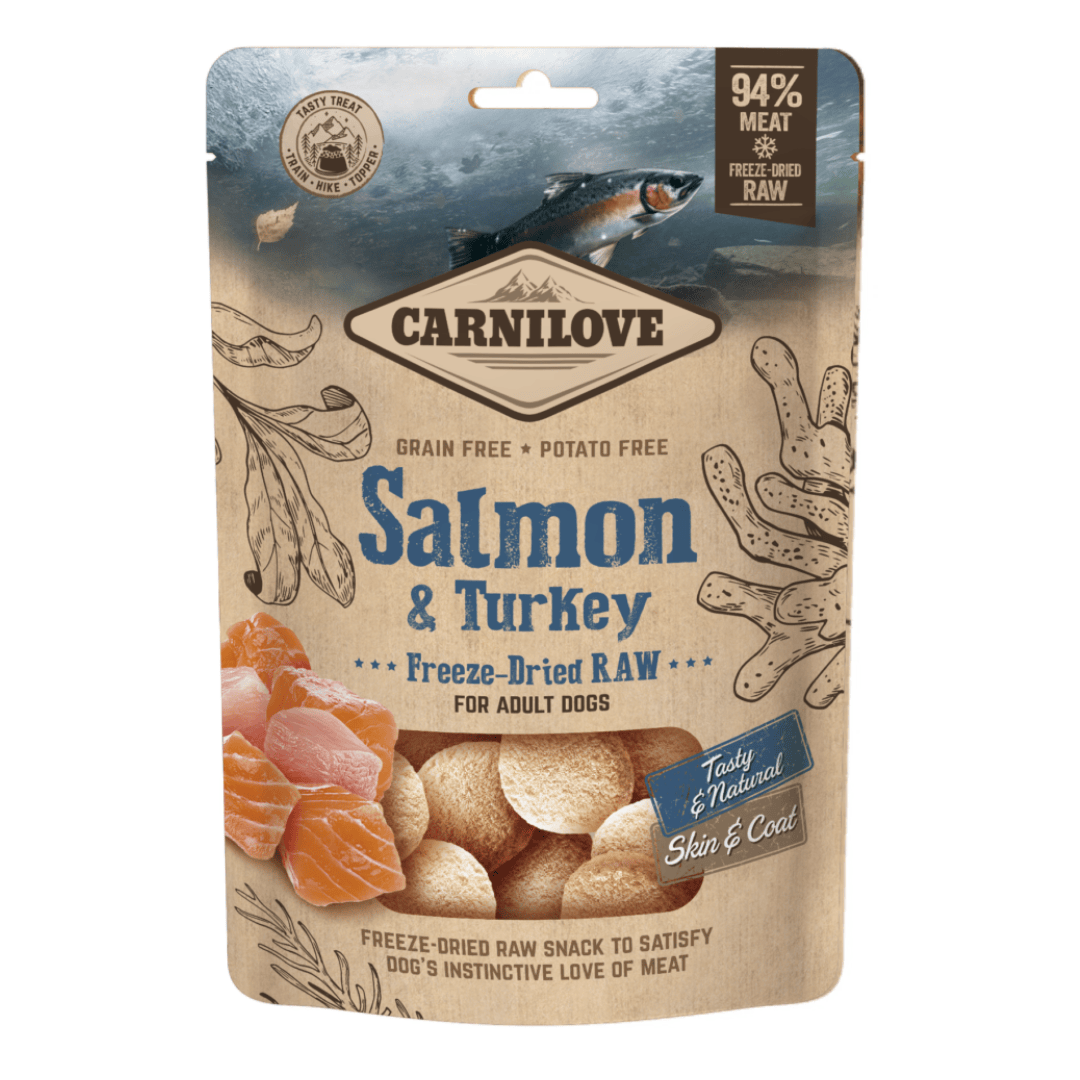 Carnilove Salmon & Turkey Freeze-Dried Raw Dog Treats