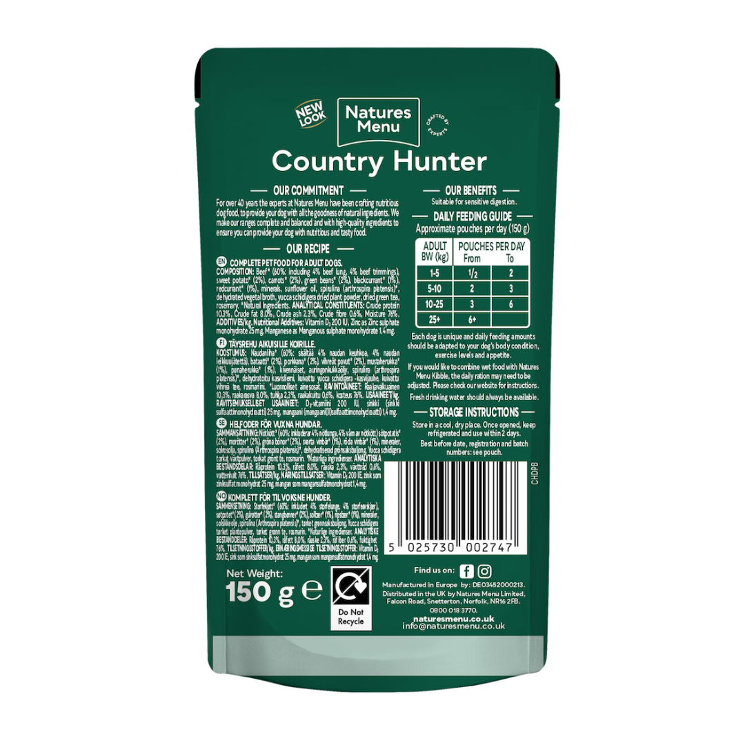Country Hunter Beef & Superfoods Pouch 150g