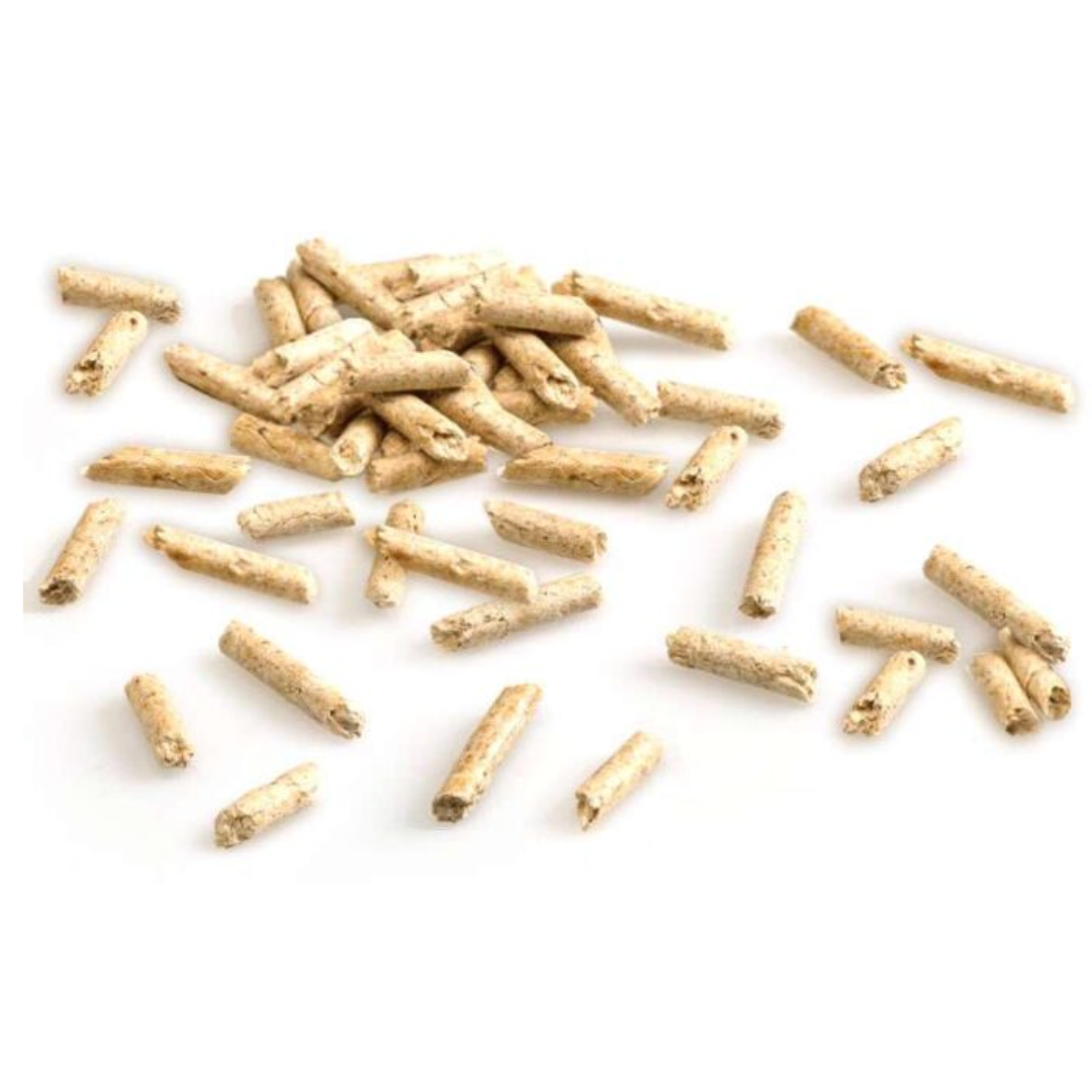 universal pellets on a white background