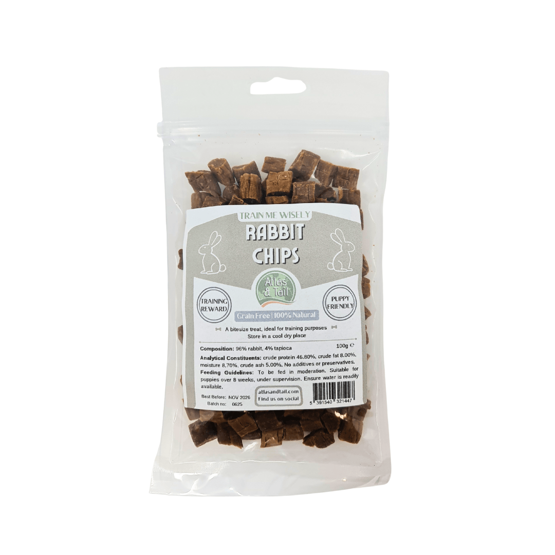 Package of Rabbit Chips with visible branding on a white background